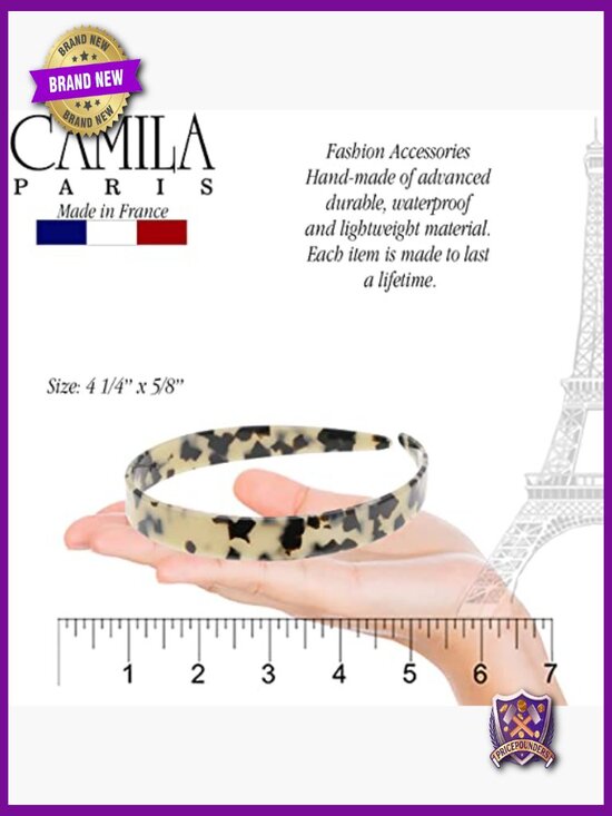 French Headband for Women, Strong Hold No Slip, Flexible & Durable Hair Band
